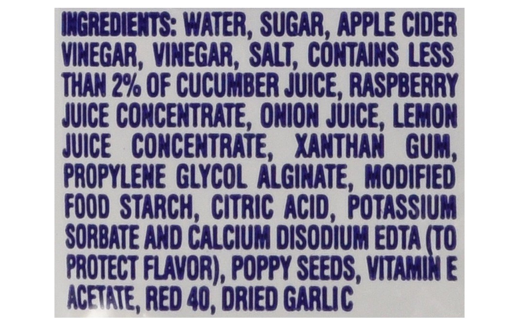 Kraft Raspberry Vinaigrette Fat Free Dressing   Pack  42.5 grams